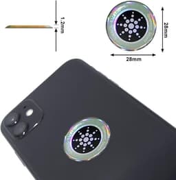 Advanced EMF Radiation Shield (6-Piece Silver Set) – Premium Protection Stickers for Smartphones, Laptops & Tablets – XH-carpet 5G/WiFi Neutralizing Decals
