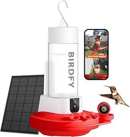 Birdfy Hummingbird Feeder with Dual Cameras